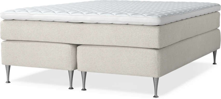 Delux Sense - Kontinentalsäng, dubbelsäng med bäddmadrass - Beige