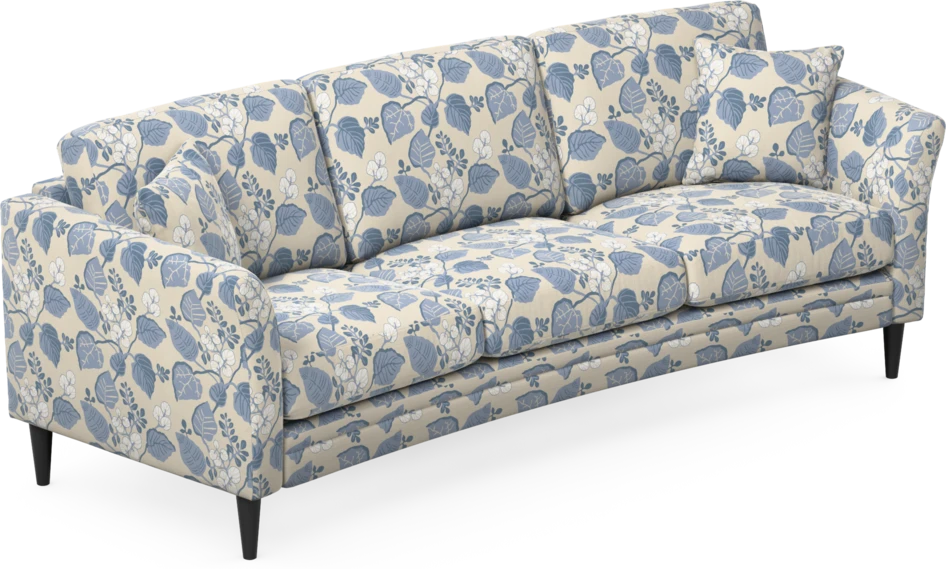 Eden - 3-sits soffa svängd - Flerfärgad