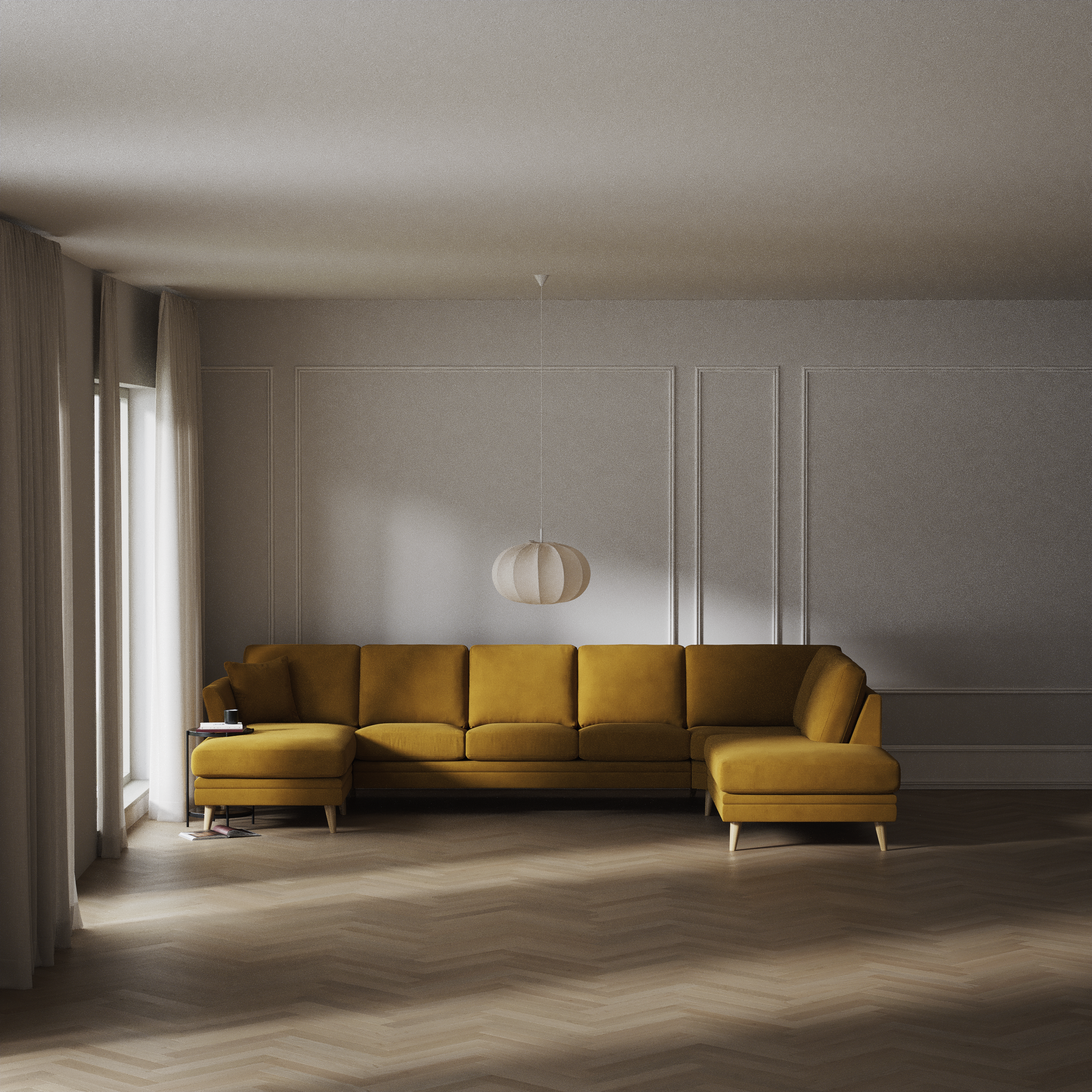 Eden - 3-sits soffa med schäslong vänster och divan höger - inspiration