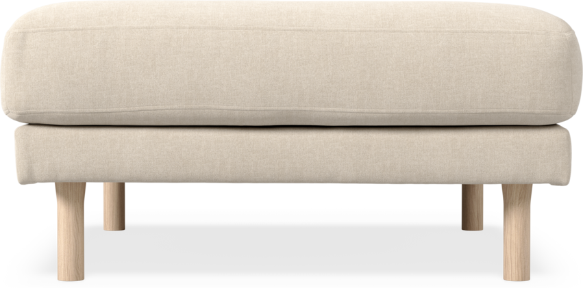 Willow - Fotpall, fast klädsel - Beige