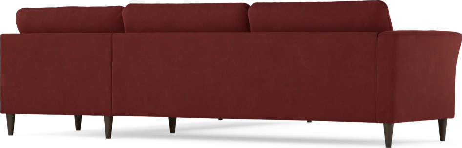 Bridge - Hörnsoffa, 3+3-sits - Röd