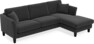 Eden - 2,5-sits soffa med schäslong - Grå