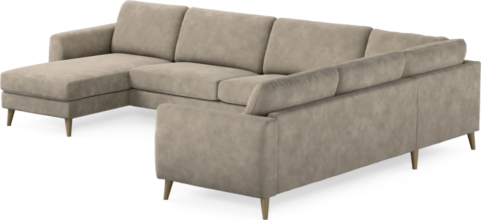 Bridge - Hörnsoffa, 3+2-sits med schäslong vänster - Beige