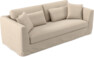 Willow - 3-sits soffa, hel dyna, med kappa - Beige