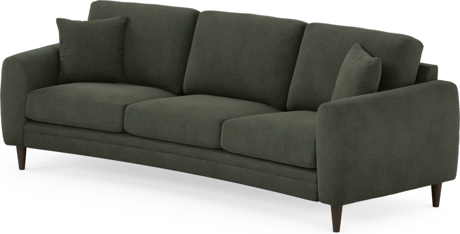 Eden - 3-sits soffa svängd - Grön