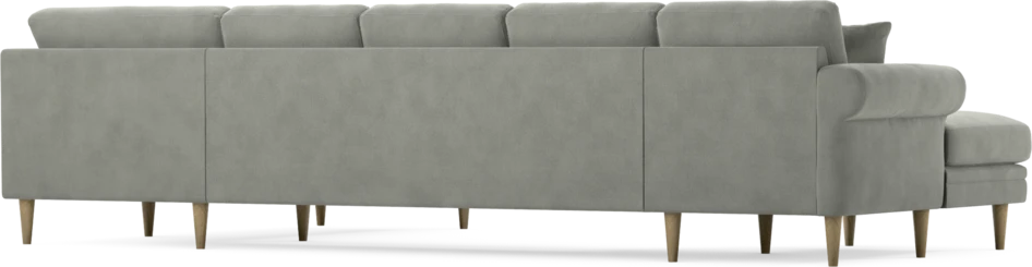 Eden - 3-sits soffa med schäslong vänster och divan höger - Grå