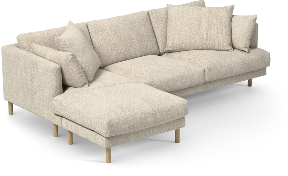 Harper - 4-sits med schäslong vänster - Beige