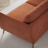 Madison Lux - 2-sits soffa med schäslong vänster - Orange