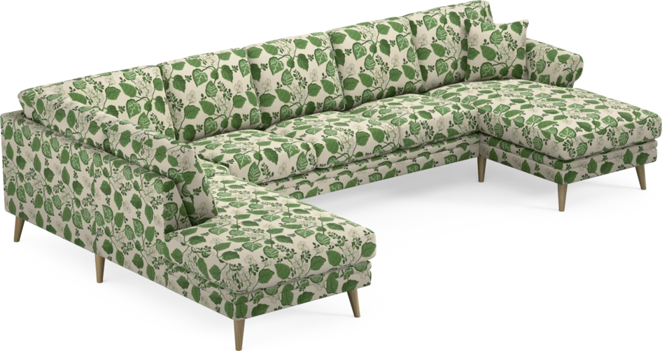 Eden - 3-sits soffa med divan vänster och schäslong höger - Flerfärgad