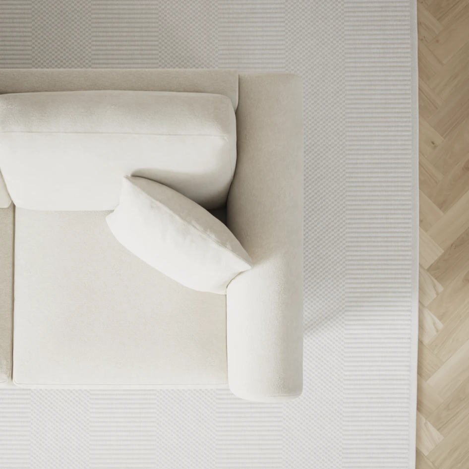 Eden - 2-sits soffa - Vit