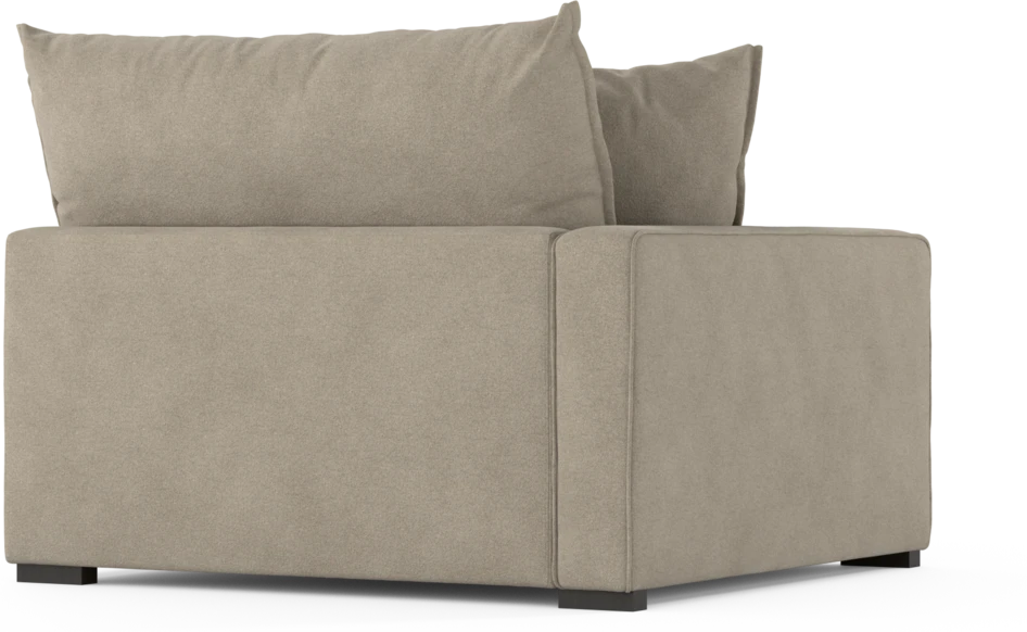 Rossi - 1,5-sits med armstöd vänster - Beige