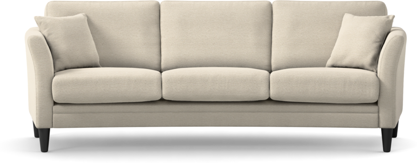 Eden - 3-sits soffa svängd - Beige