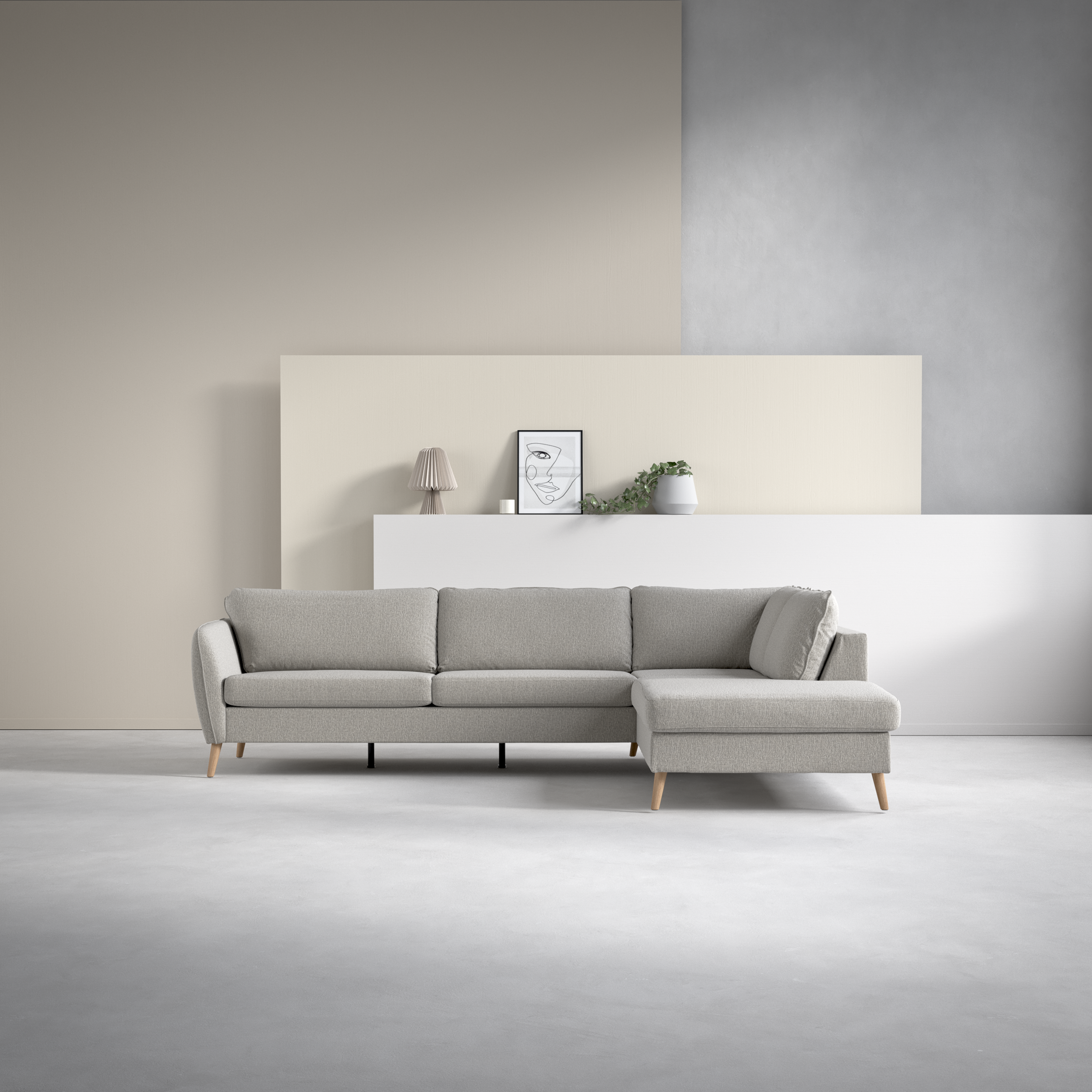 County - 2,5-sits soffa med divan höger - inspiration