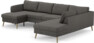 County - 3-sits soffa med schäslong vänster och divan höger - Brun