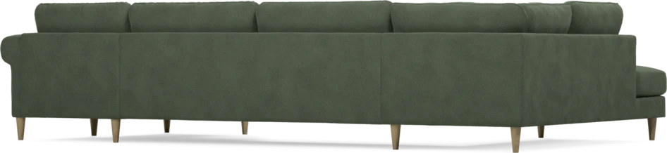 Bridge - 3-sits soffa med divan vänster och schäslong höger - Grön