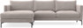 Impression Delux - 3-sits soffa med schäslong vänster - Grå
