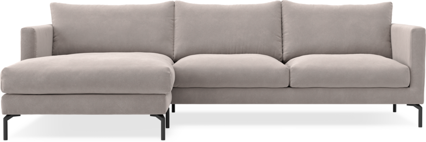 Impression Delux - 3-sits soffa med schäslong vänster - Grå