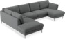 Madison Lux - 2-sits soffa med divan vänster och schäslong höger - Grå
