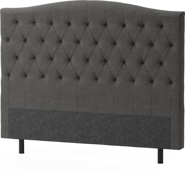 Delux Välvd - Sänggavel, 90-210 cm - Grå