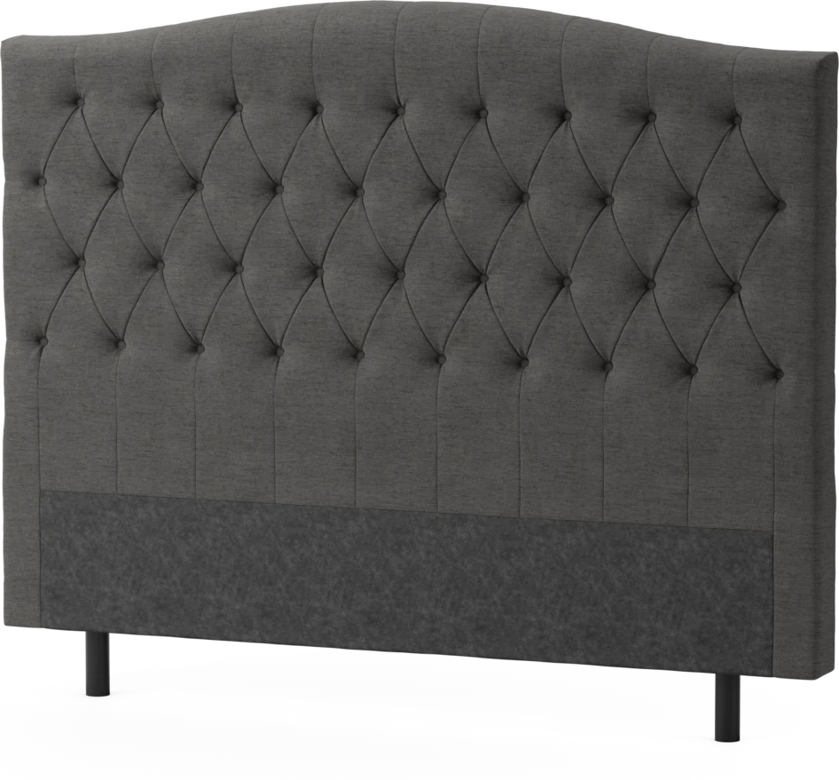 Delux Välvd - Sänggavel, 90-210 cm - Grå