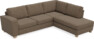 Friday - 2,5-sits soffa med divan höger - Brun