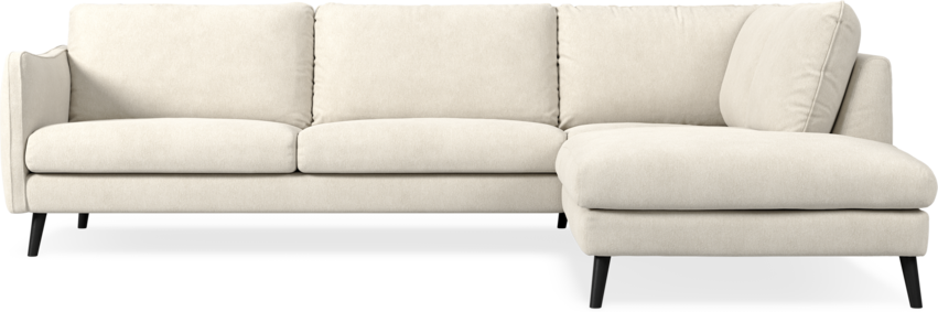 Madison Lux - 3-sits soffa med divan höger - Vit
