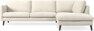 Madison Lux - 3-sits soffa med divan höger - Vit