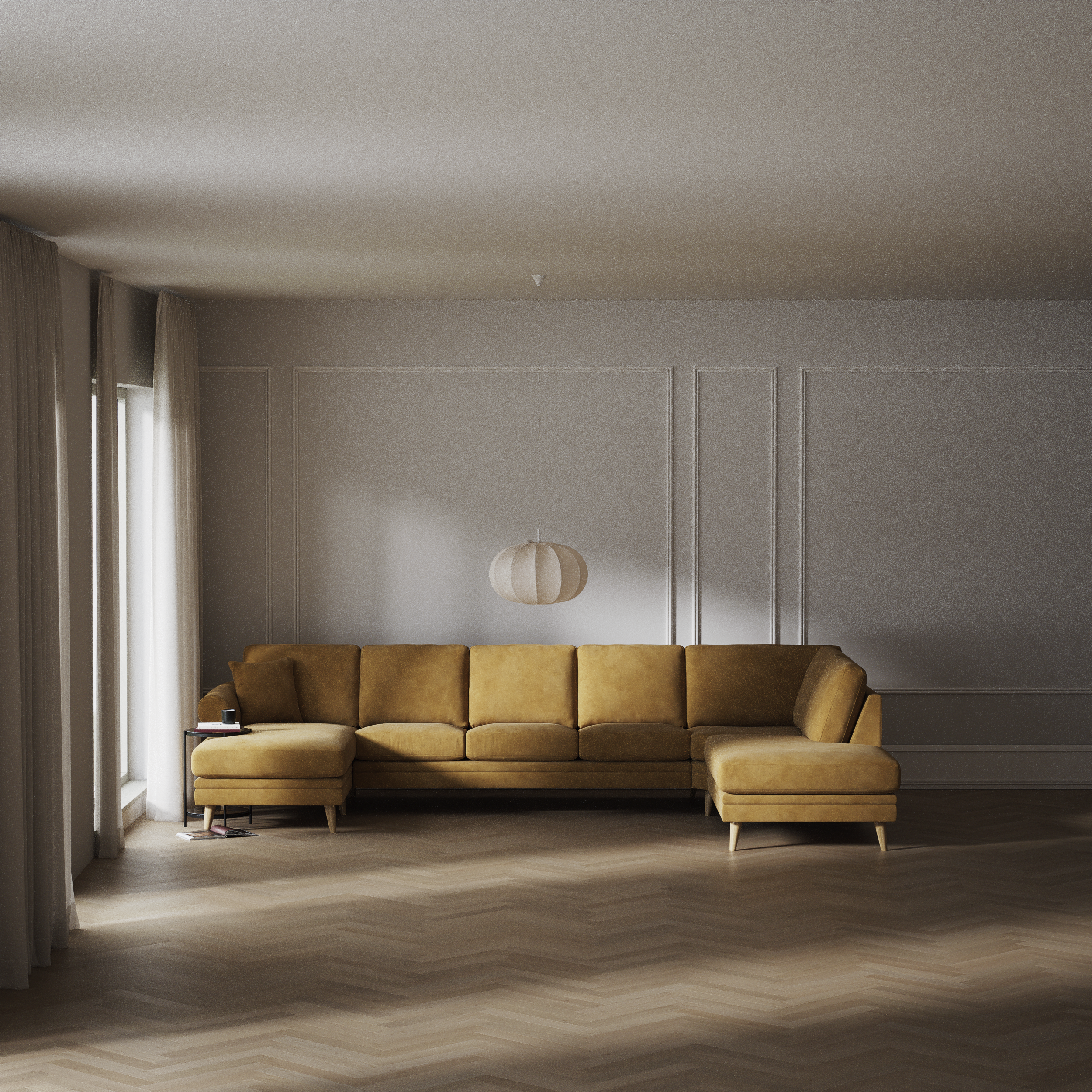 Eden - 3-sits soffa med schäslong vänster och divan höger - inspiration