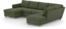 Friday - 3-sits soffa med schäslong vänster och divan höger - Grön