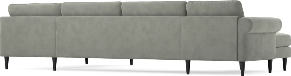 Bridge - 3-sits soffa med schäslong vänster och divan höger - Grå