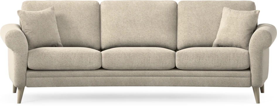 Eden - 3-sits soffa svängd - Beige