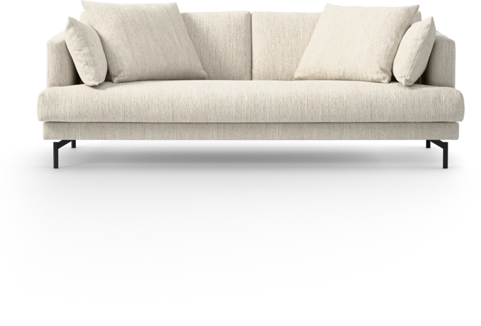 Harper - 3-sits soffa, hel dyna - Vit