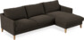 Winston - 3-sits soffa med schäslong, vändbar - Brun