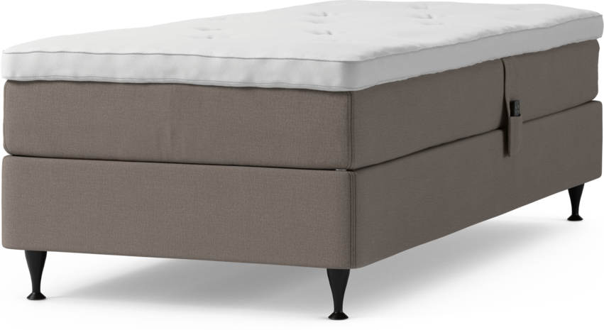 Delux Sense - Ställbar säng, enkelsäng med bäddmadrass och sängben