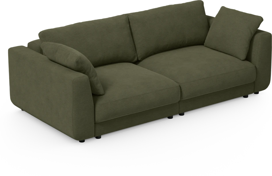 Amie - Bäddsoffa 3-sits - Grön