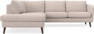 Madison - 2-sits soffa med divan vänster - Beige