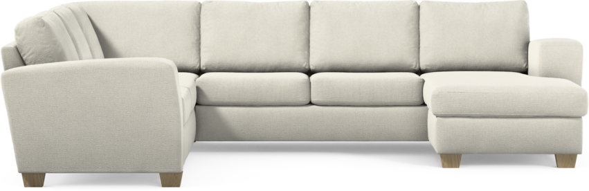 Friday - Hörnsoffa, 2+3-sits med schäslong höger - Vit