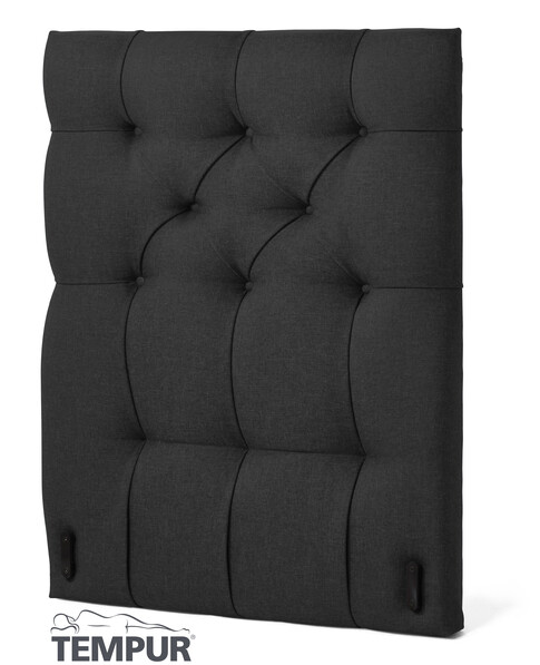 Promise pikerad L - Sänggavel, 80-210 cm - Svart