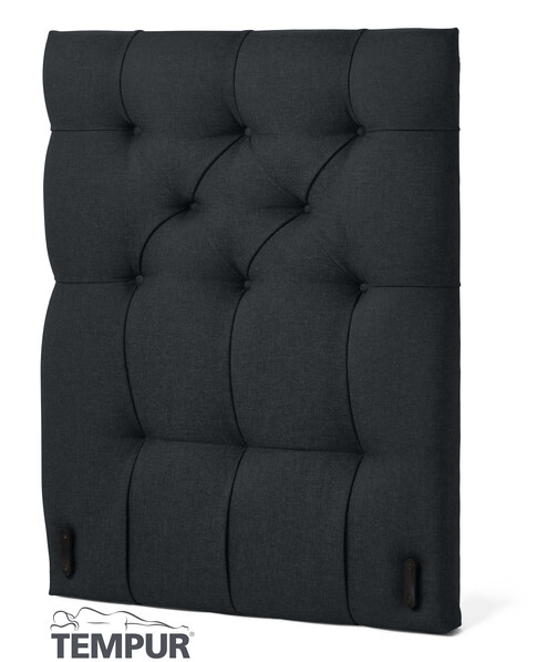 Promise pikerad L - Sänggavel, 80-210 cm - Svart