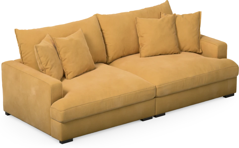 Rossi - 3-sits soffa - Gul
