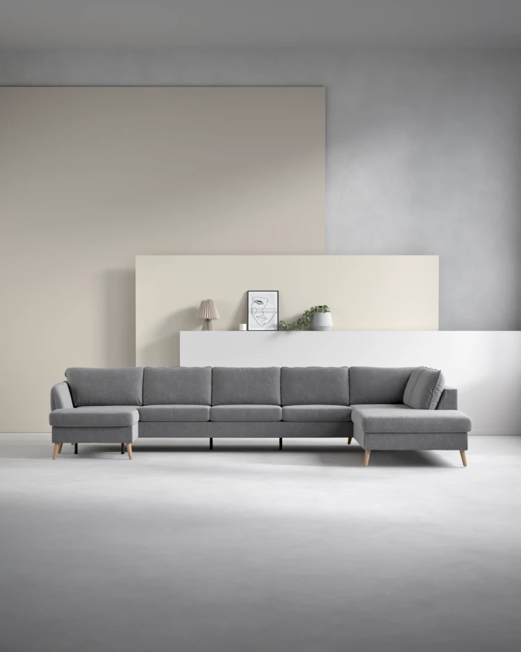 County - 4-sits soffa med schäslong vänster och divan höger - inspiration