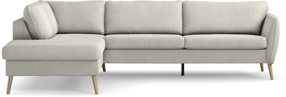 County - 2,5-sits soffa med divan vänster - Grå