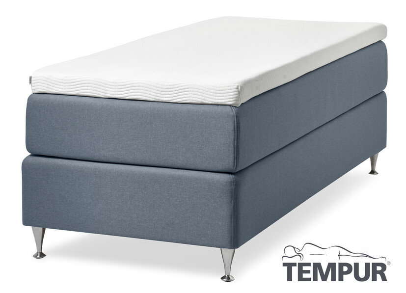 Tempur Promise - Kontinentalsäng, enkelsäng med bäddmadrass Original, B 80-120 cm - Blå