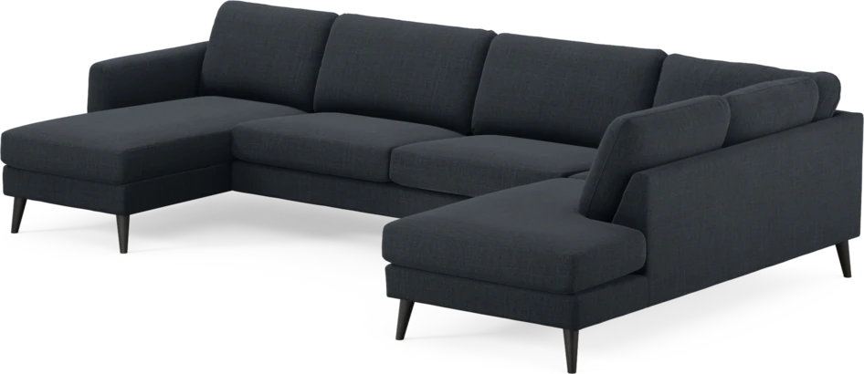 Bridge - 3-sits soffa med schäslong vänster och divan höger - Blå