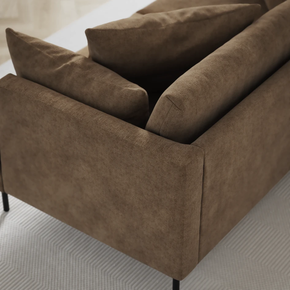 Harper - 3-sits soffa - Brun