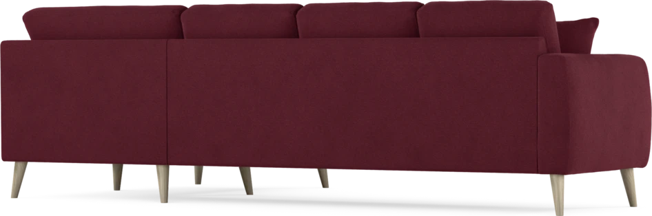 Eden - Hörnsoffa, 3+1-sits - Röd