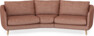 Madison - 3-sits soffa svängd, 90 cm - Röd