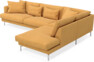 Harper - 3-sits soffa med divan höger - Gul