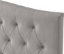 Delux Välvd - Sänggavel, 90-210 cm - Grå