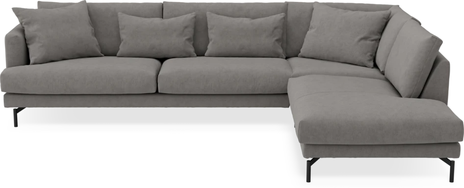 Harper - 3-sits soffa med divan höger - Grå